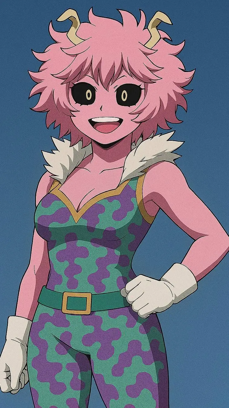 ai character: mina ashido  background
