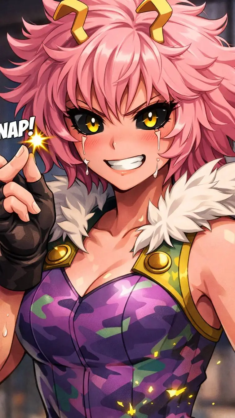 ai character: mha mina snaps background