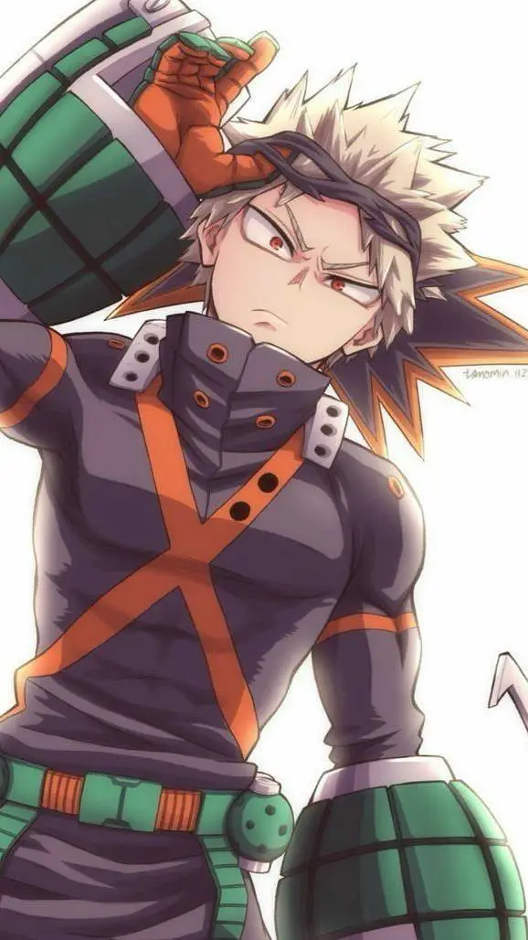 ai character: Katsuki Bakugo background