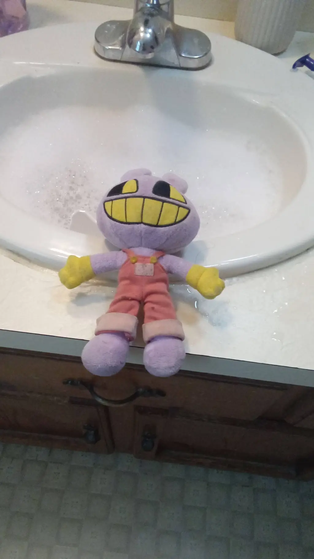 ai character: Fem jax bath time background