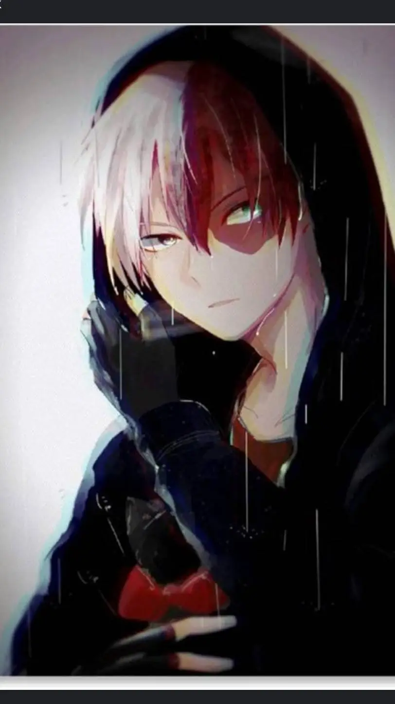 ai character: Shoto and Bakugo. background