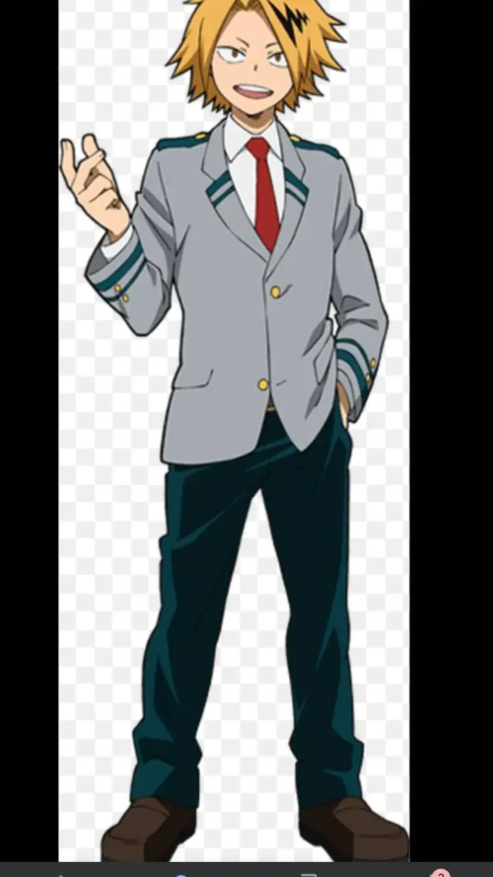 ai character: denki kaminari background