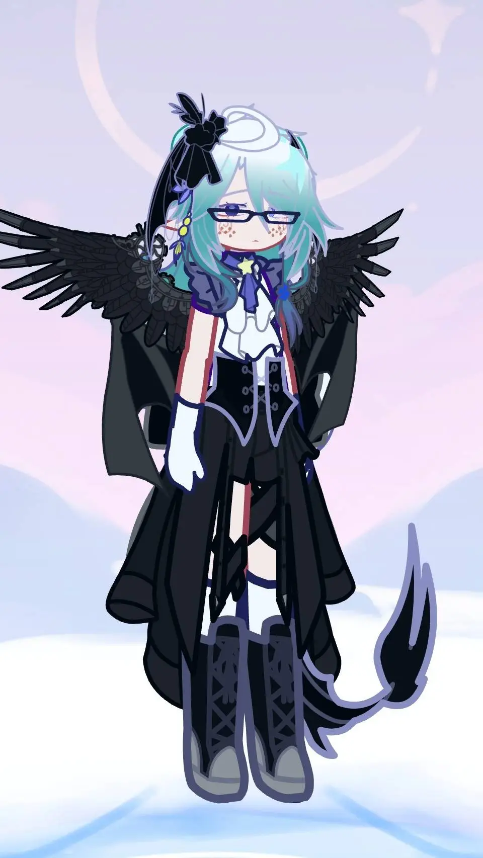 ai character: Teal Mint background