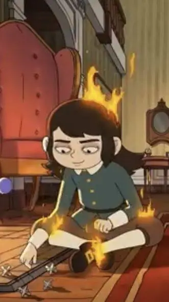 ai character: HAUNTED HOTEL >:D background