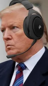 ai character: President discore  background