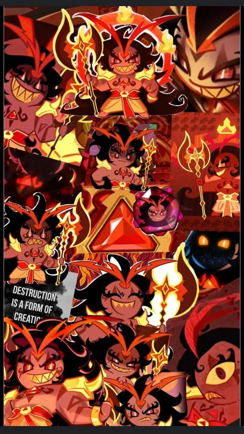 ai character: Burning spice background