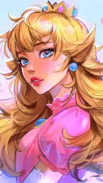 ai character: Princess Peach background