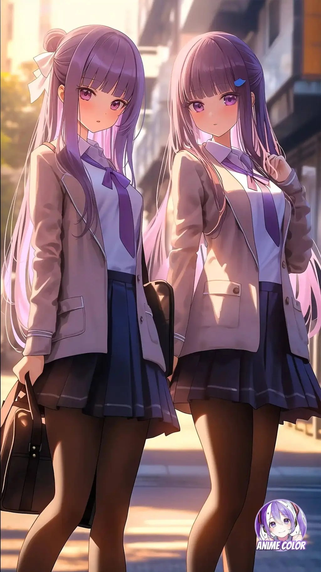 ai character: Hannah And Heather background