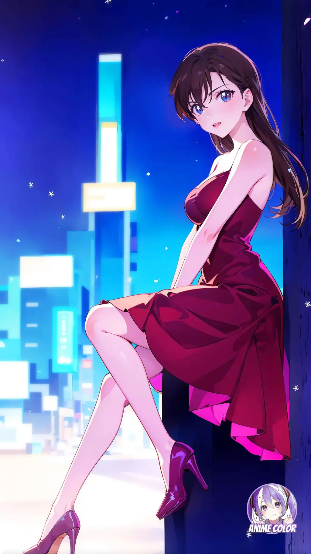 ai character: Monica  background