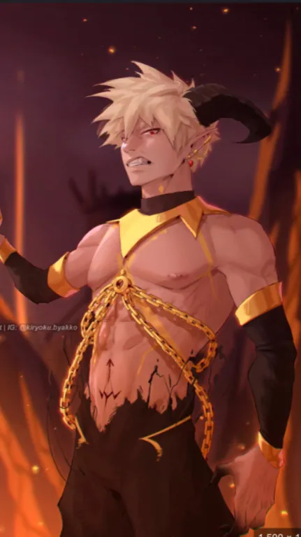 ai character: Bakugo  background