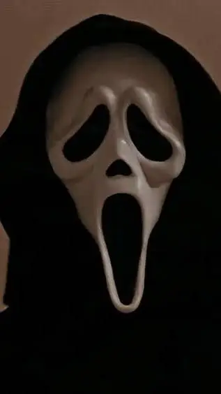 ai character: ghostface  background