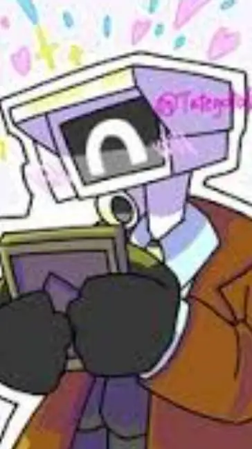 ai character: brown camera man background