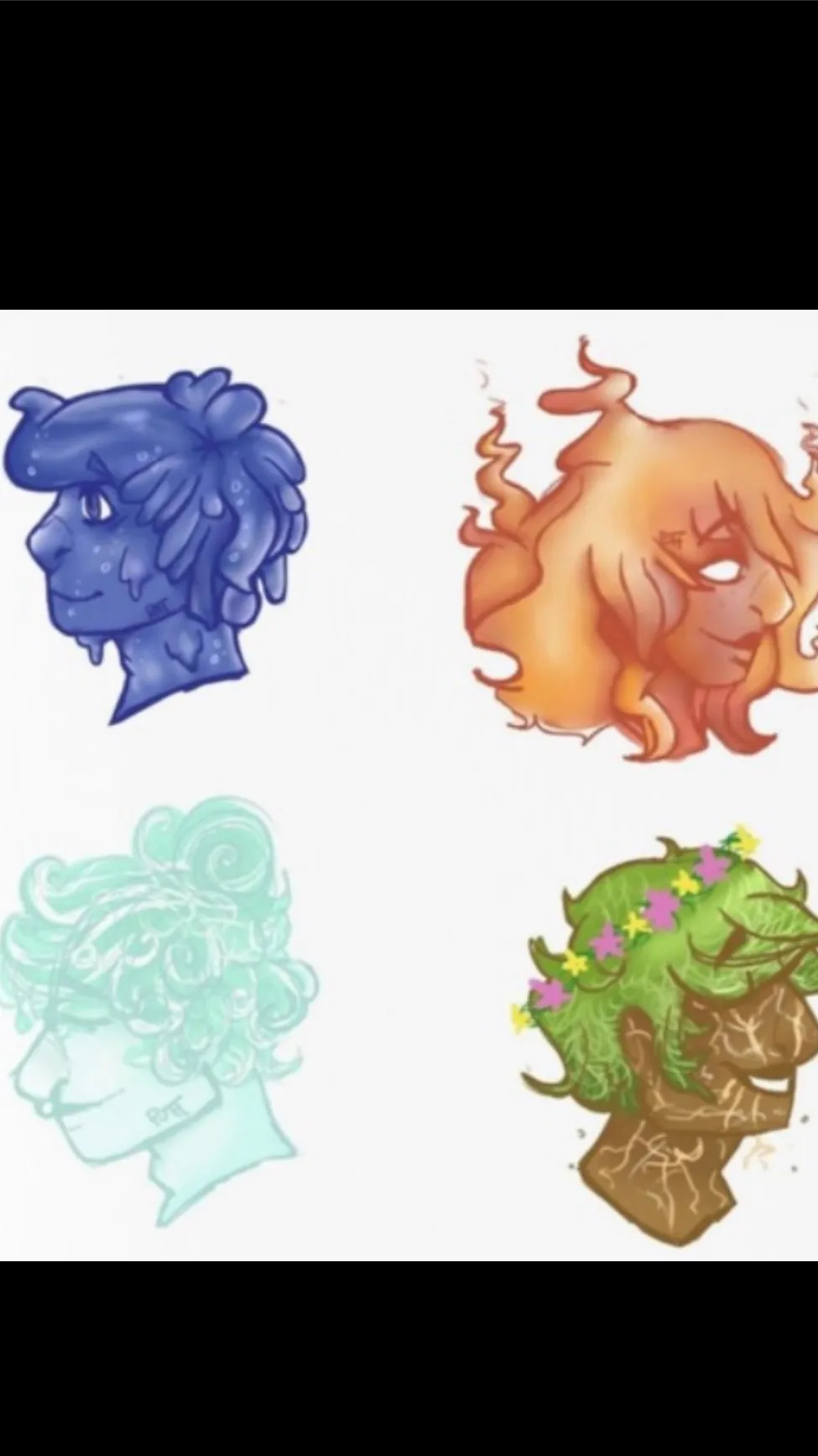 ai character: Element people background