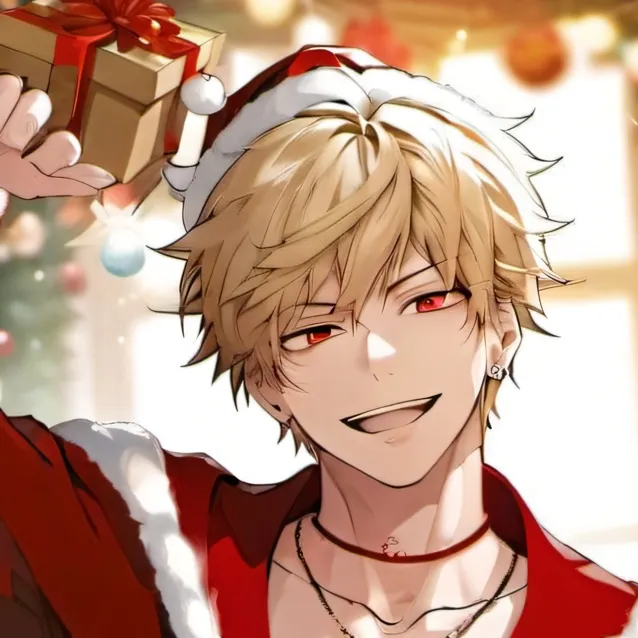 chat with ai character: Bakugo Christmas