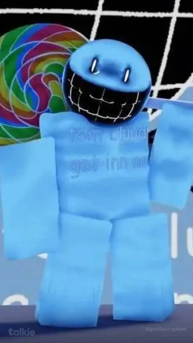 ai character: Blue dude background