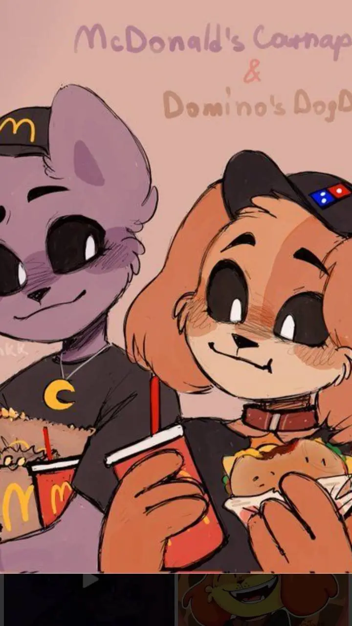 ai character: dogday and cat nap background