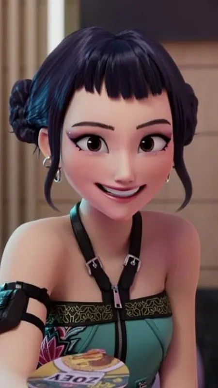 ai character: Zoey background