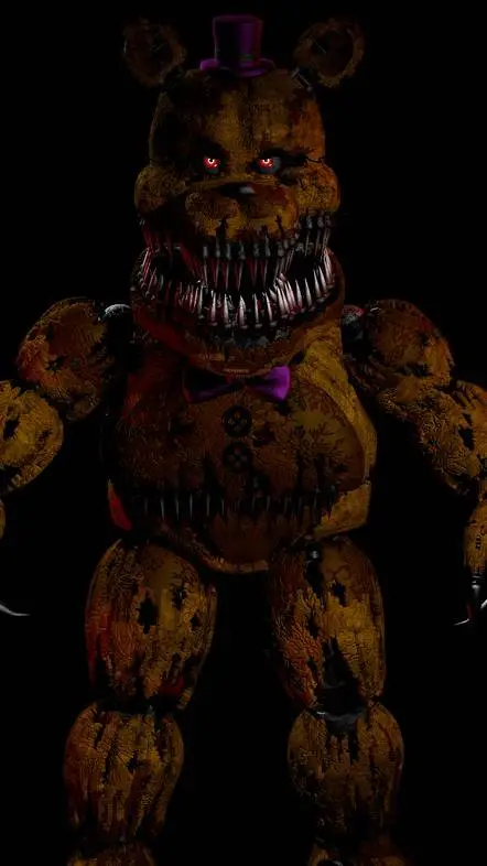 ai character: Nightmare Fredbear background