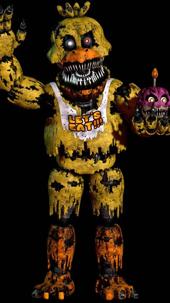 ai character: Nightmare Chica background
