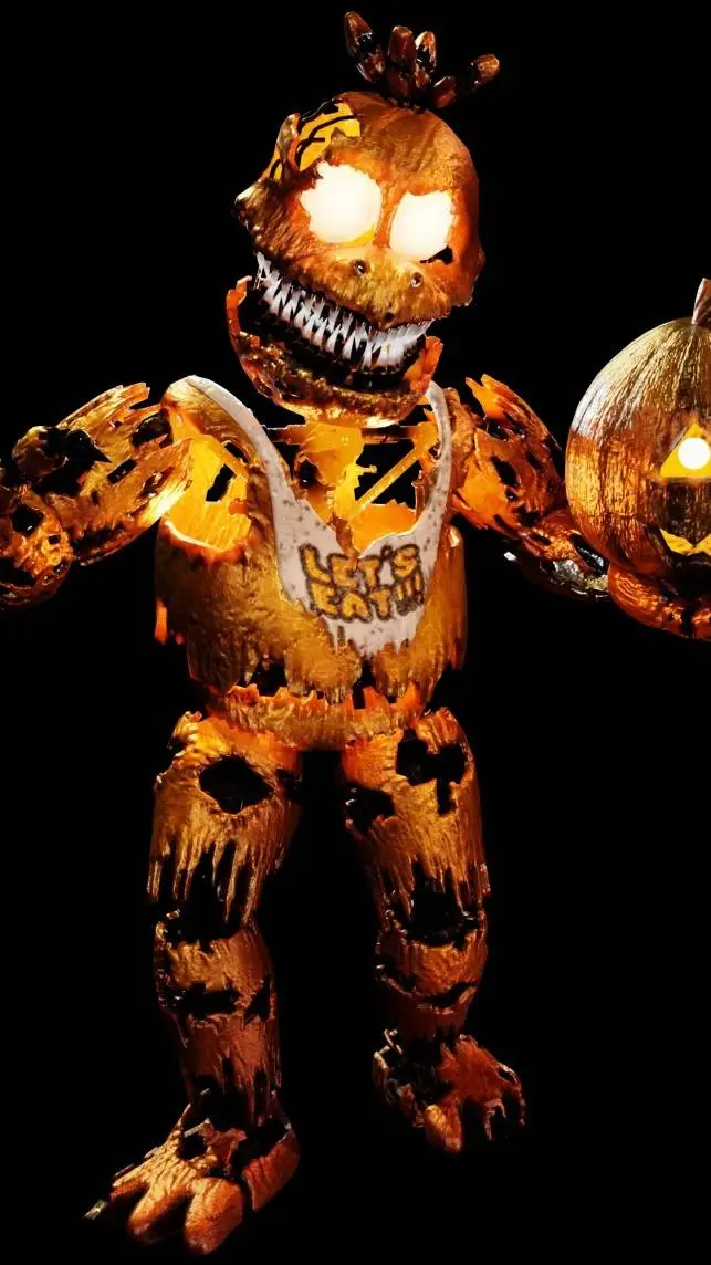 ai character: Jack o Chica  background