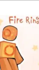 ai character: fire ring! background