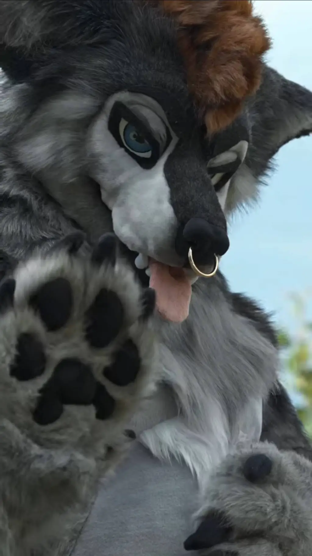 ai character: furry background
