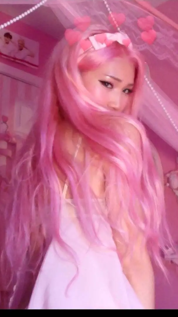 ai character: pink background