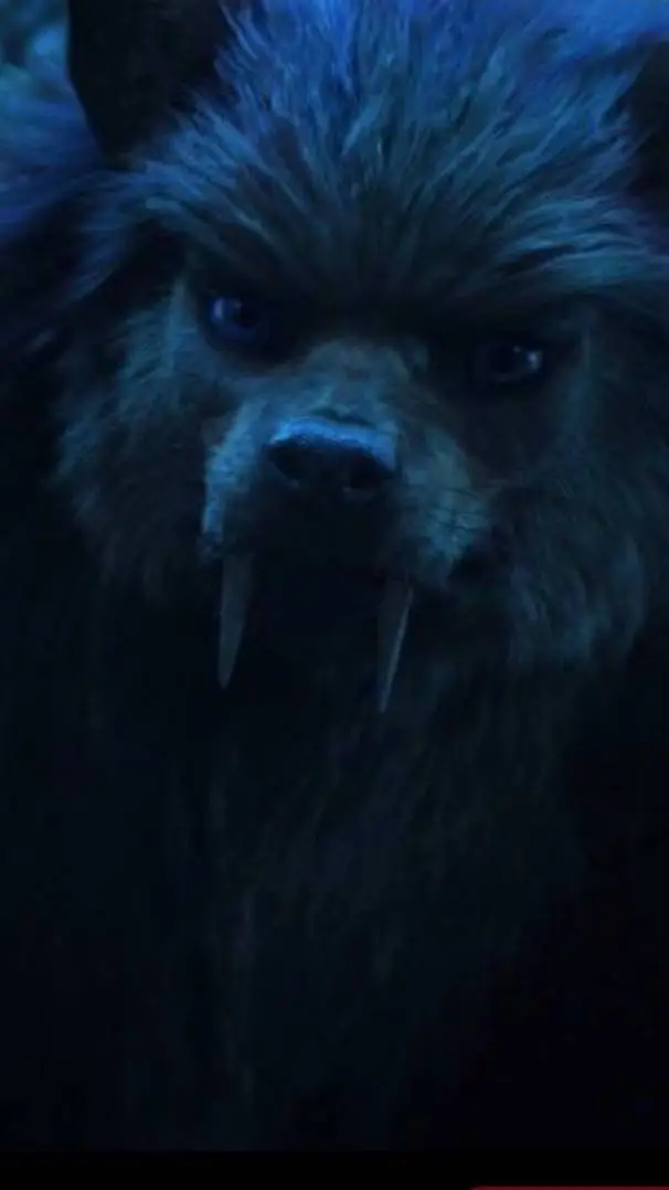 ai character: enid werewolf  background