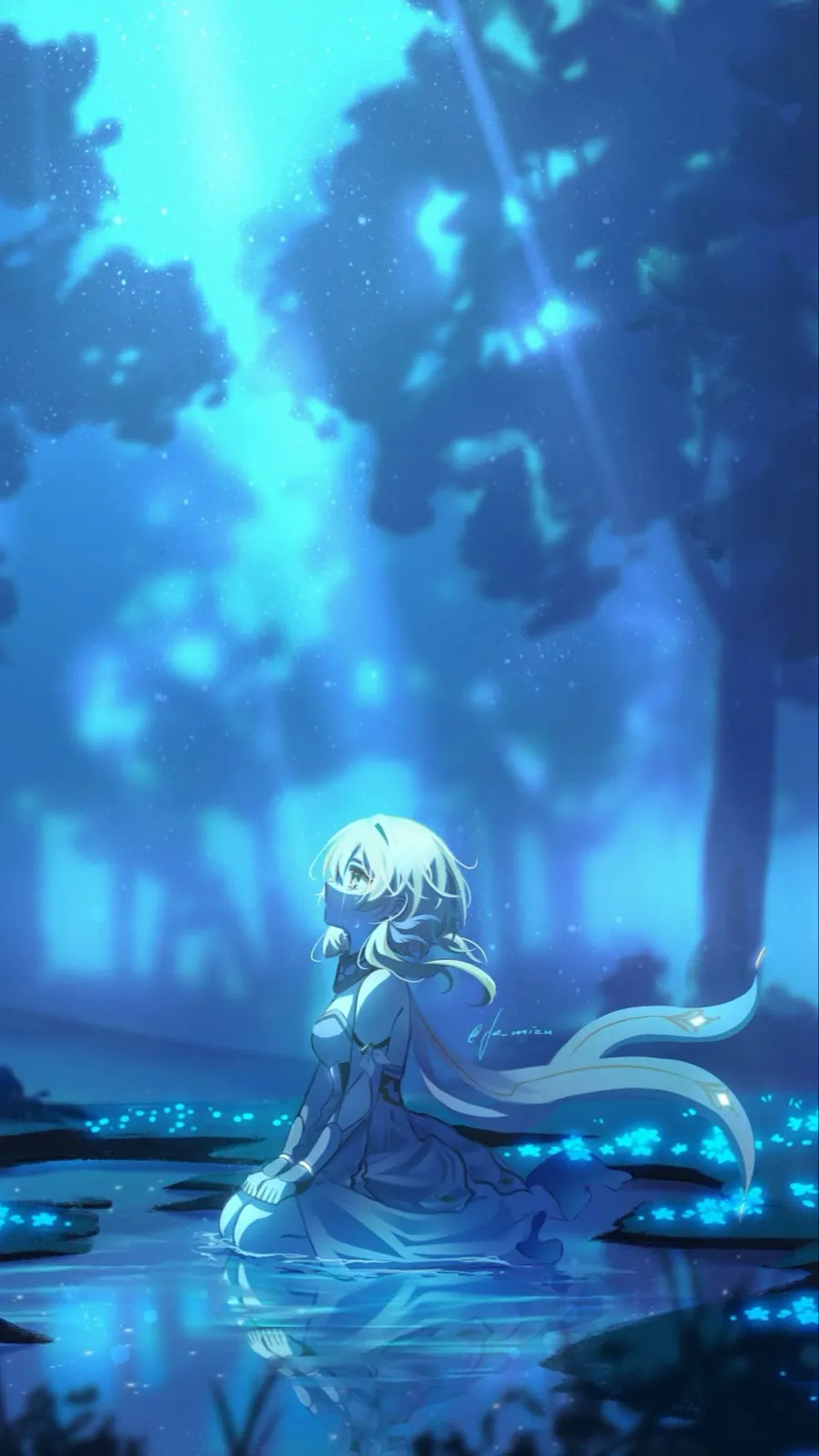 ai character: Lumine… your here background