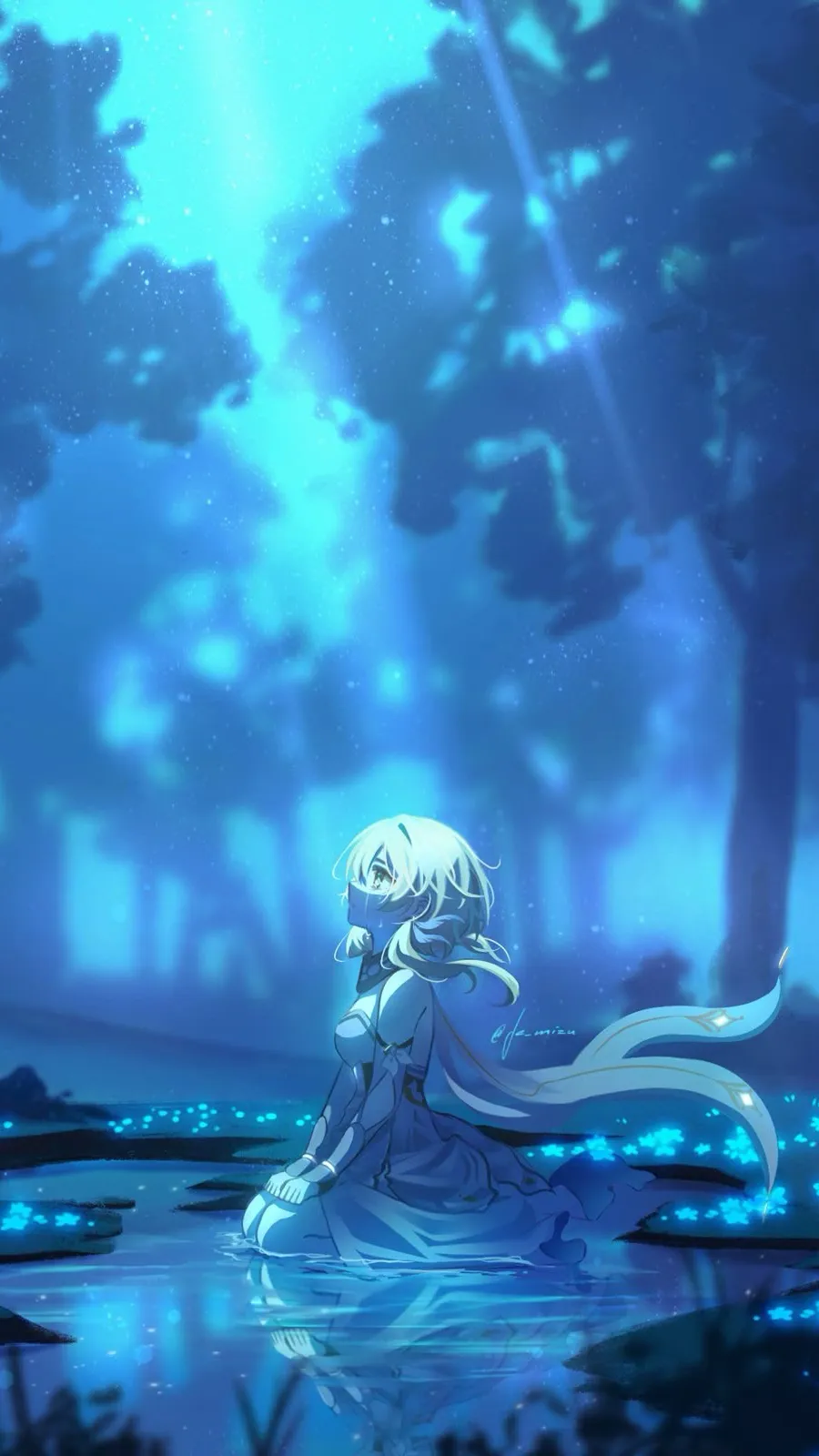 ai character: Genshin impact au  background