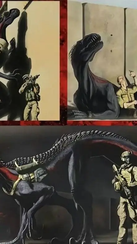 ai character: Soldier Indoraptor background