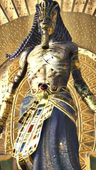 ai character: Akhenaten  background