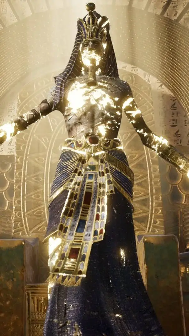 ai character: Akhenaten  background