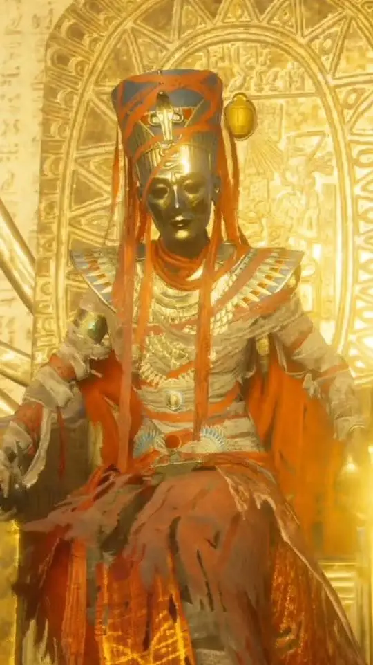 ai character: Nefertiti  background