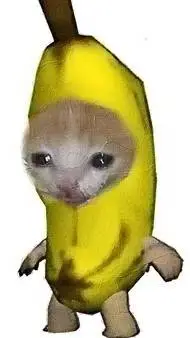 ai character: Baby Banana Cat background