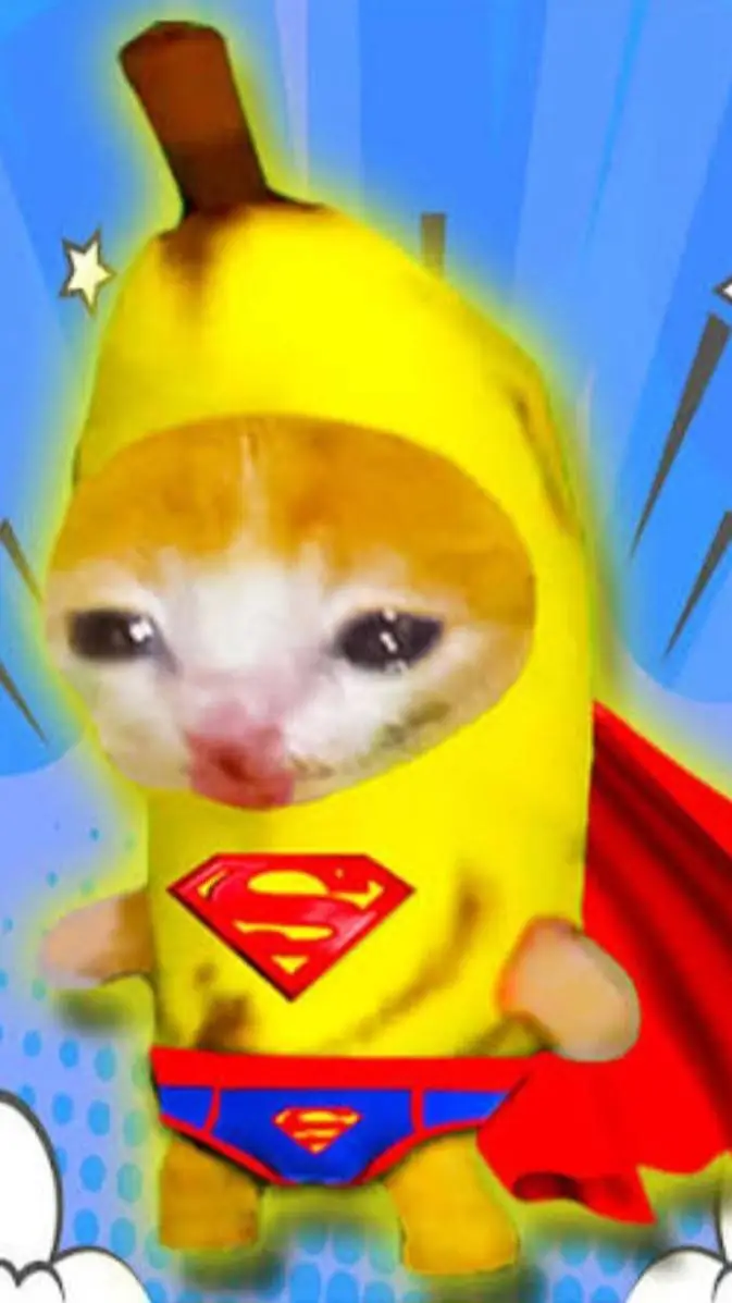 ai character: Super Banana Cat background