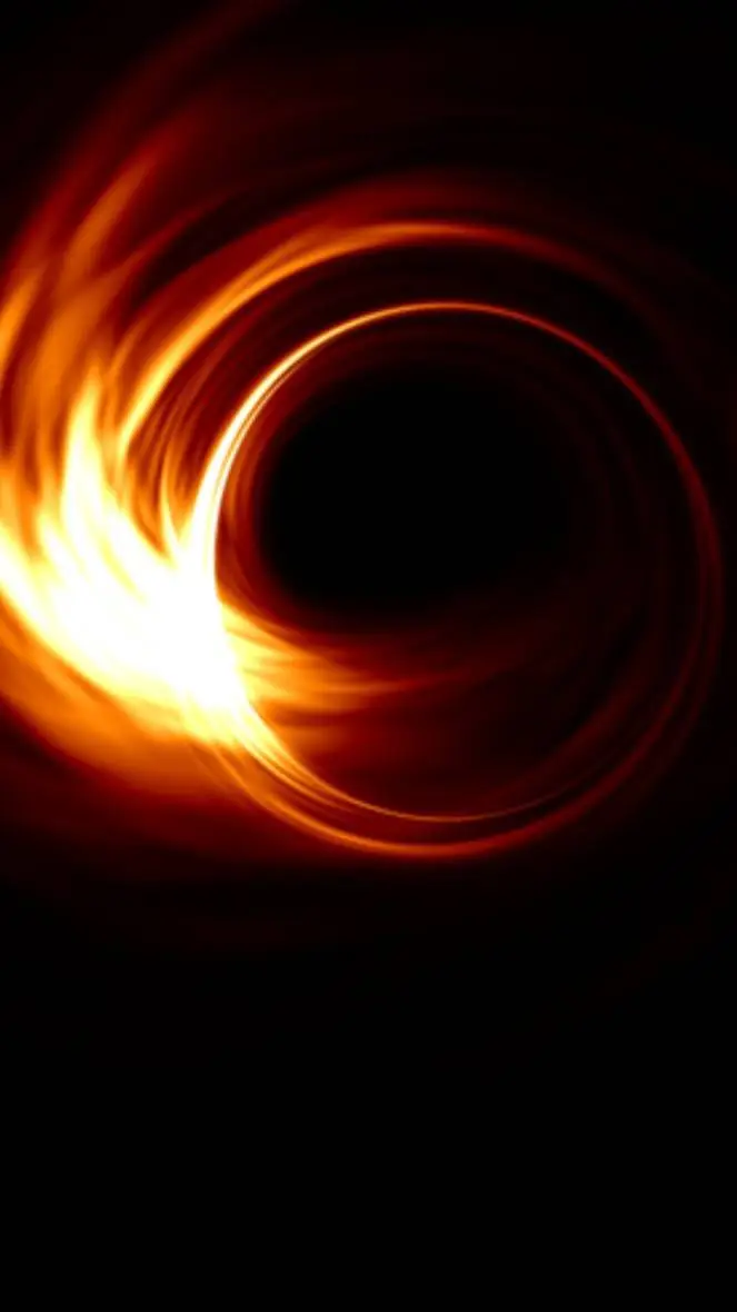 ai character: black hole background