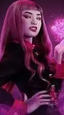 ai character: Draculaura  background