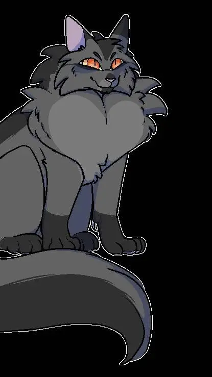 ai character: Graystripe ! 🩶 background