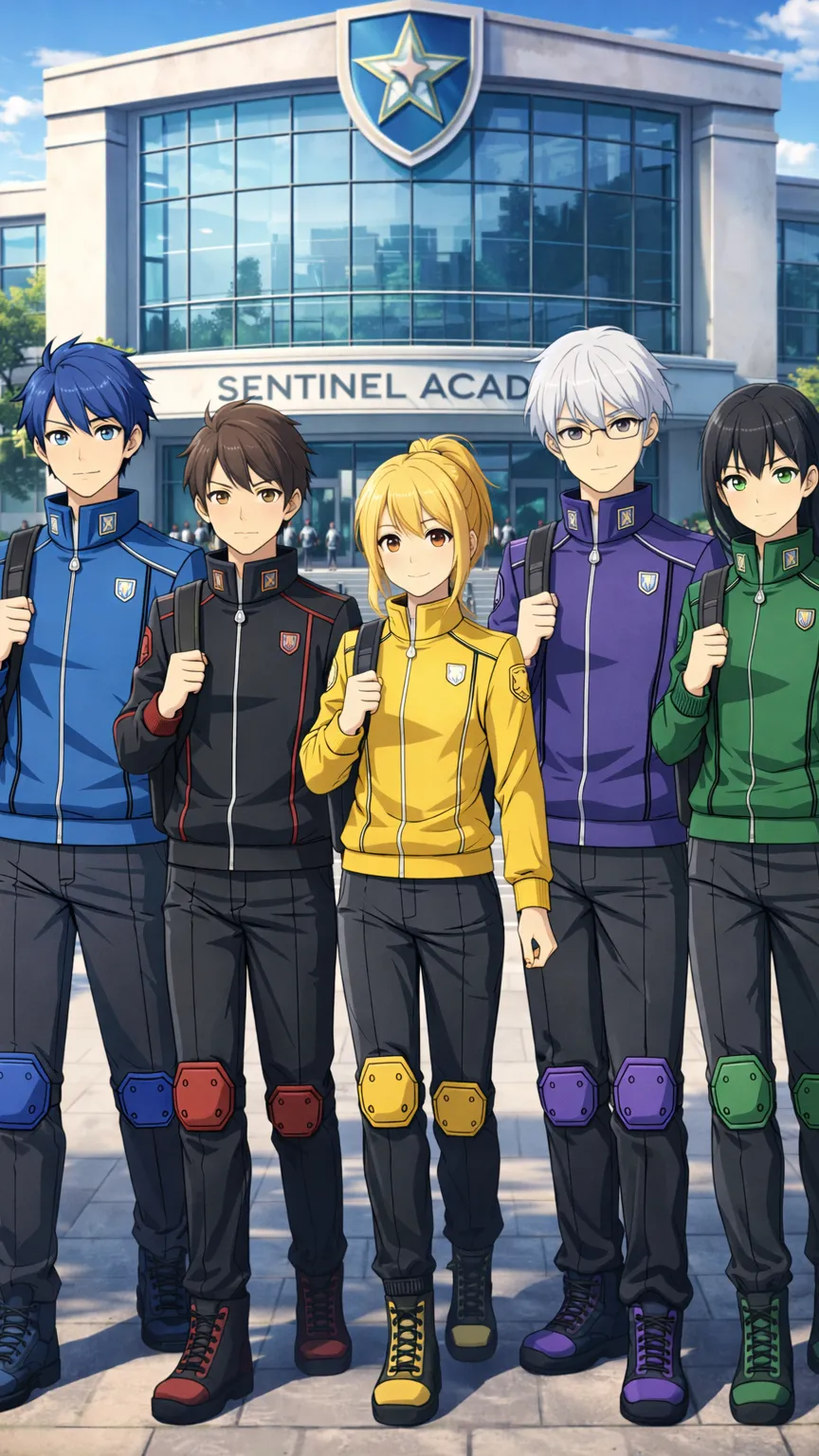 ai character: Sentinel Academy background