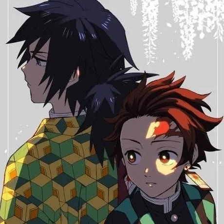 chat with ai character: Tanjiro and Giyu😁