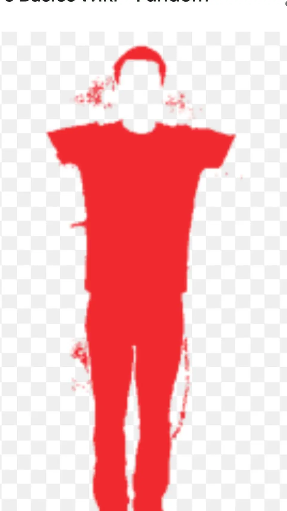 ai character: red null background