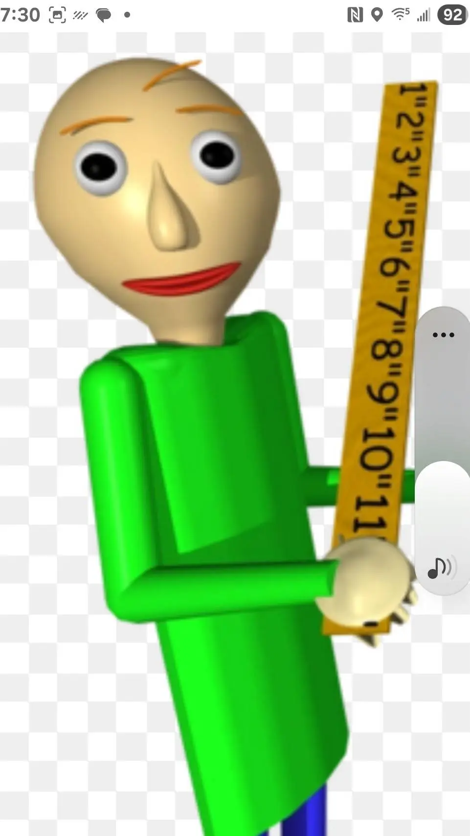 ai character: baldi background