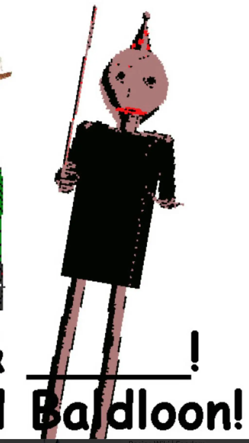 ai character: red balloon  background