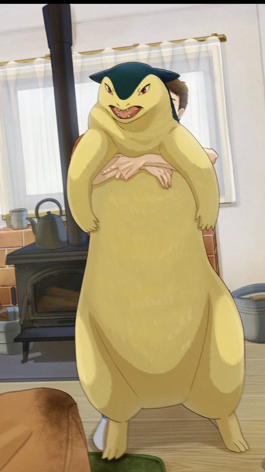 ai character: Typhlosion  background