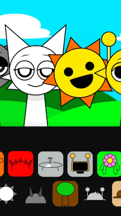 ai character: Sprunki daycare background