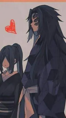 ai character: Nakime x Kokushibo background