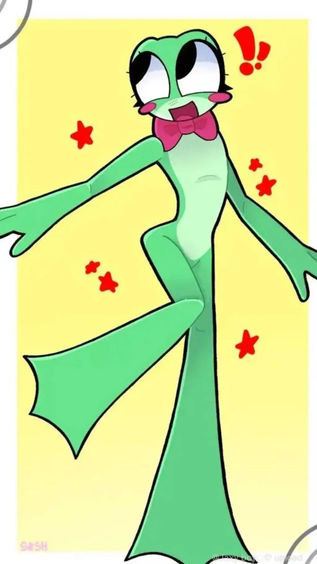 ai character: Ribbit  background