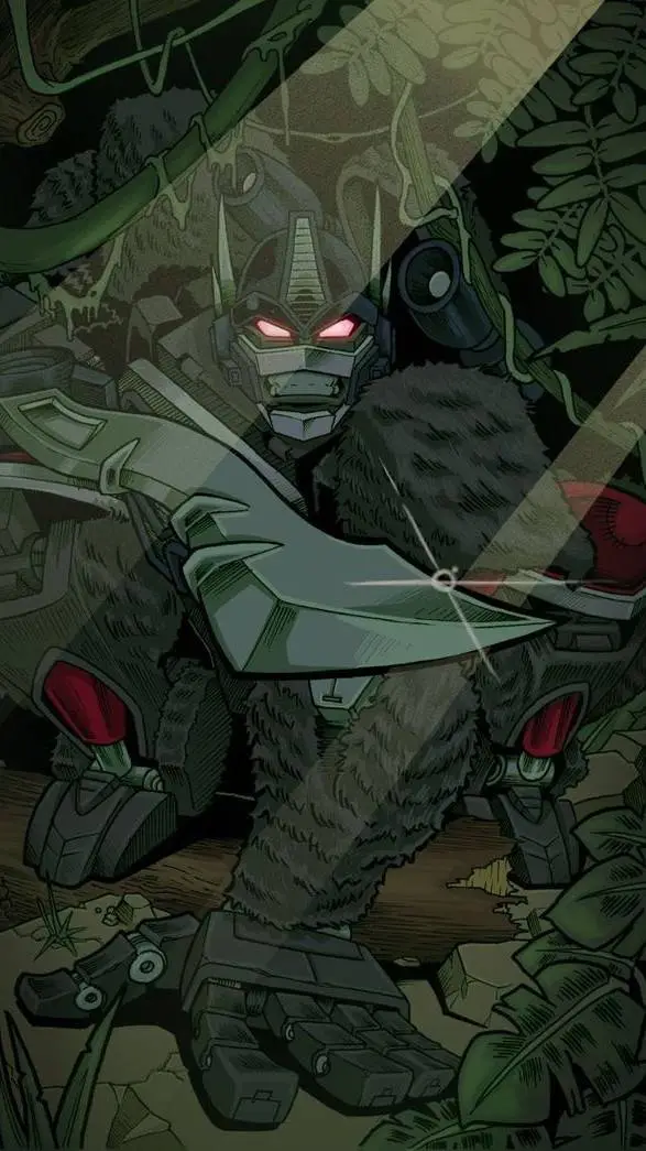 ai character: Optimus primal  background