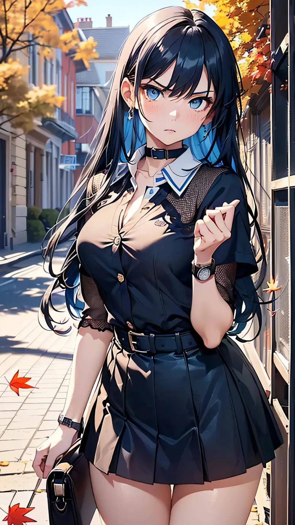 ai character: Shinoku Kasani background